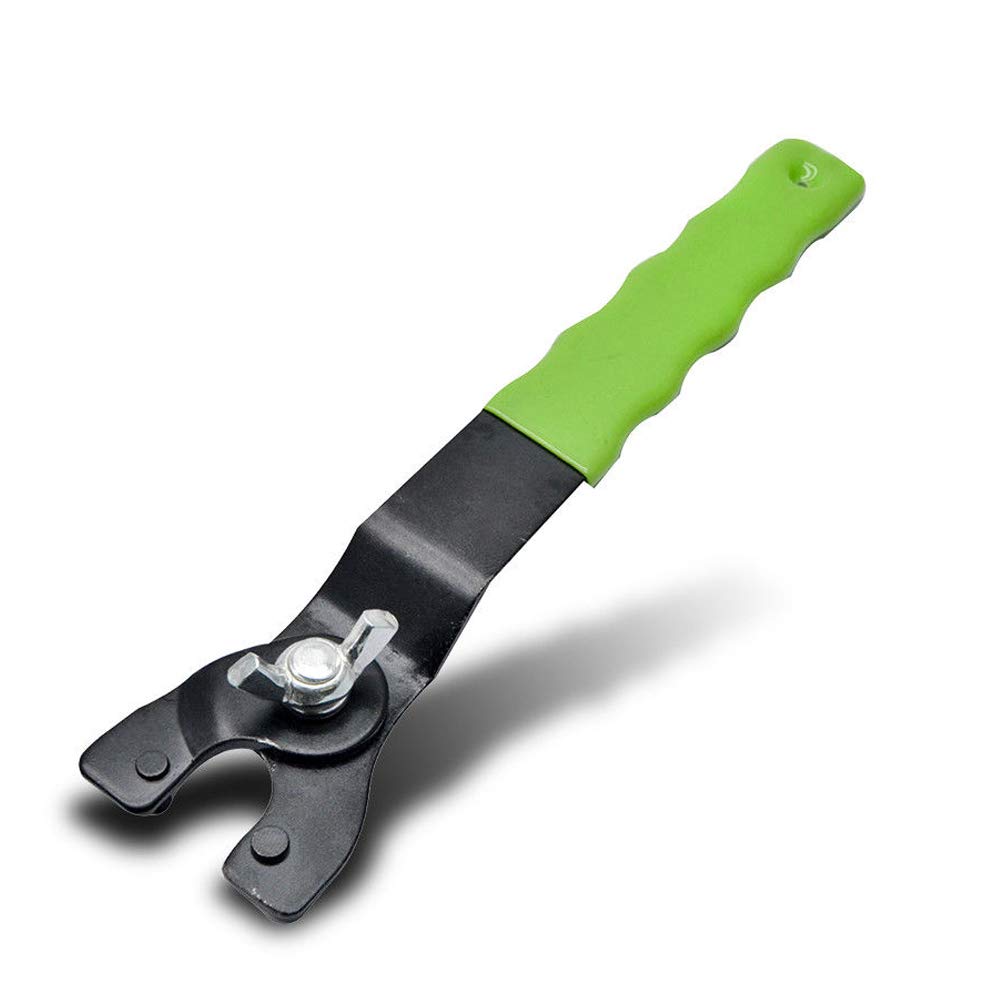 SENRISE Adjustable Y-Type Grinder Wrench Pin Spanner, Universal 8-50mm, Green, Iron, HA0362