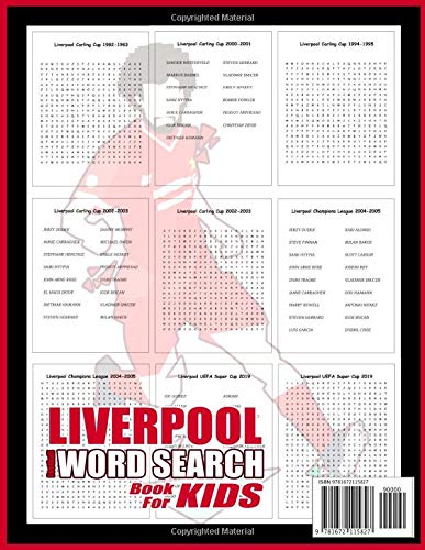 Liverpool: Liverpool Word Search For Kids: A Puzzle Book For Liverpool