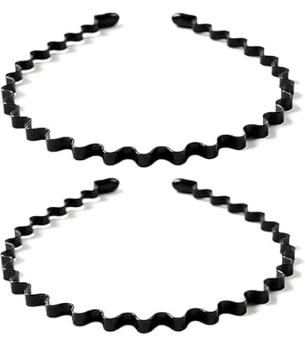 Amazon.com : bodbop XINGZHE Metal Hairband - Unisex Elastic  display picture 1