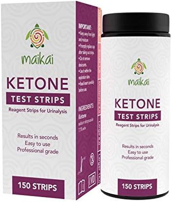 Ketone Testing Strips for Ketosis, Diabetics, Paleo, Low Carb and the Ketogenic Diet, 150 Strips
