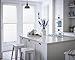 Niviy Etched Privacy Window Film Frosted Glass Static Cling Non Adhesive Window Frost Film for Home Office, 35.4 inch x 78.7 inch