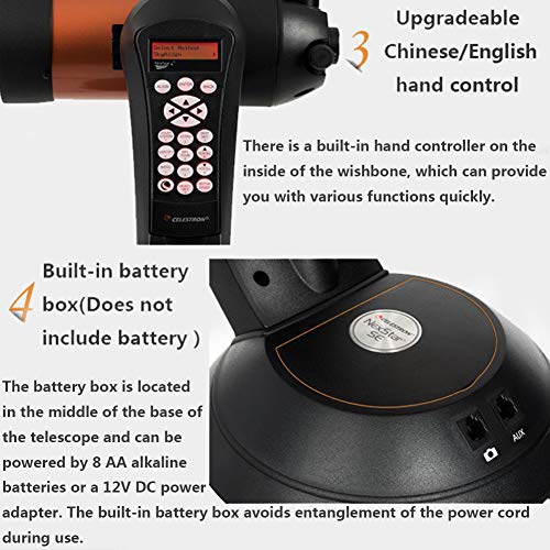 THESEUS Astronomical Telescope Intelligent Automatic Star Search Binoculars with Tripod, Professional Stargazing Telescope for Children Adult Beginners - Image 6
