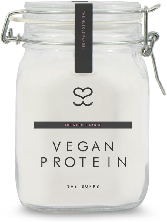 Strawberry Vegan Protein Shake for Women, High Protein, Low Calories, Low Carbs, Low Sugars, Plant Based, All Natural Ingredients (450g Jar - 15 Servings)