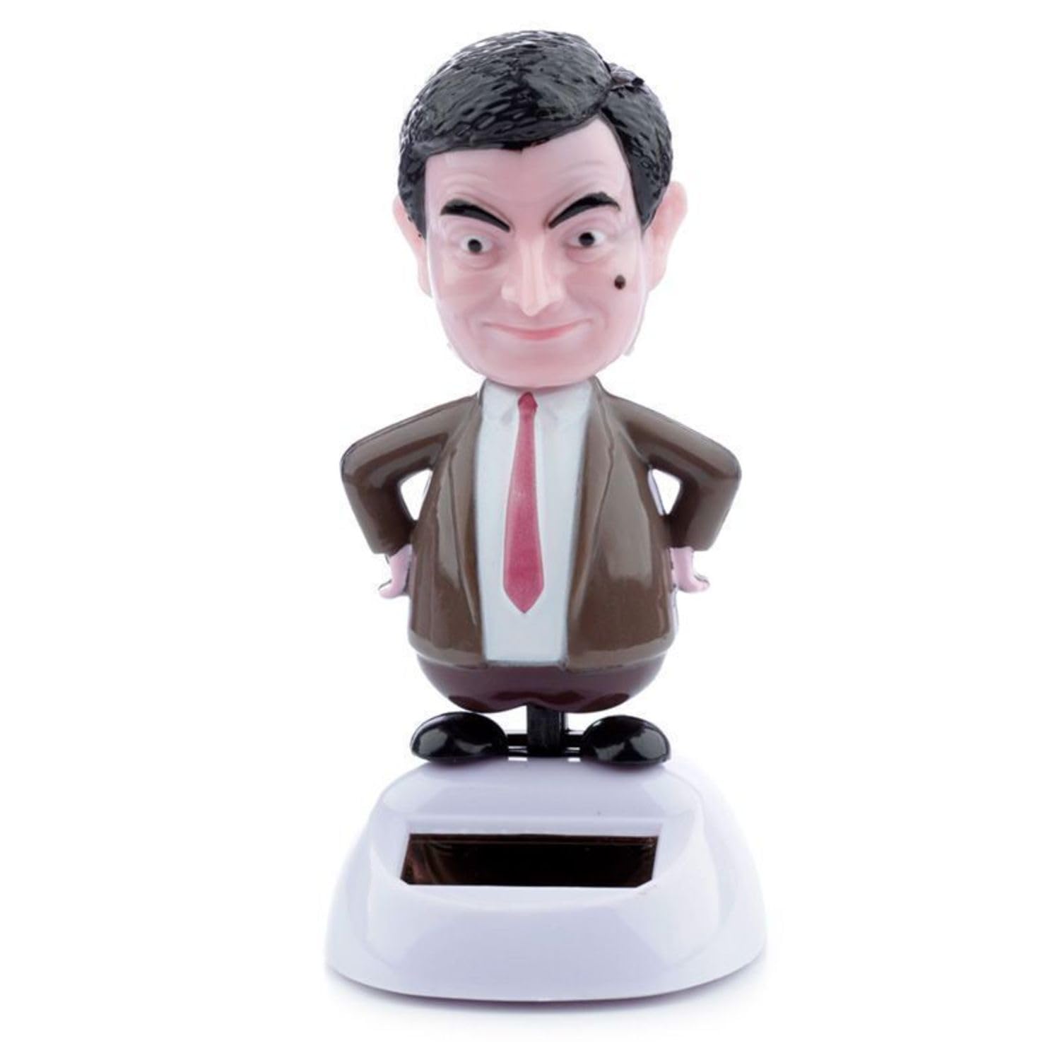 Out of the blue 57/9749 movable figurine, Mr. Bean on plastic base with solar cell, approx. 11 cm