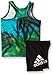 adidas Baby Girls' Top and Short Set, Tropical Dot Print, 12 Months