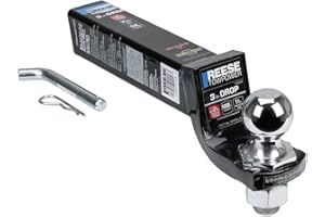 Reese Towpower 7090800 Interlock Trailer Hitch Ball Mount Starter Kit, Fits 2-1/2 Inch Square Receiver, 3 Inch Drop, 14,000 l