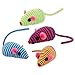 Zanies Hypno Mice Cat Toys, 104-Piece Canisters