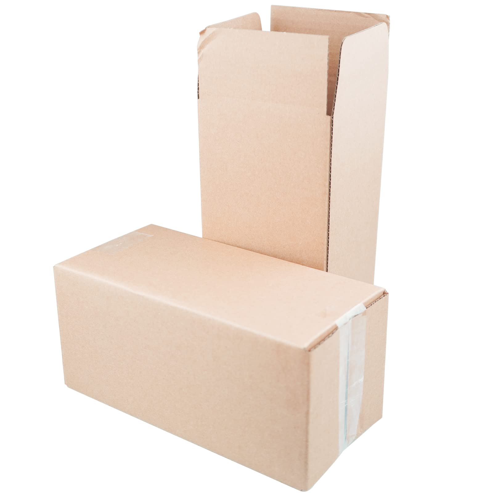 PACK4YA 250×120×120mm Long Corrugated Cardboard Boxes Royal Mail Small Parcel Postal Boxes for Posting Brown Mailing Postage Shipping Box for Small Business, Storing or Gift (10 Pieces)