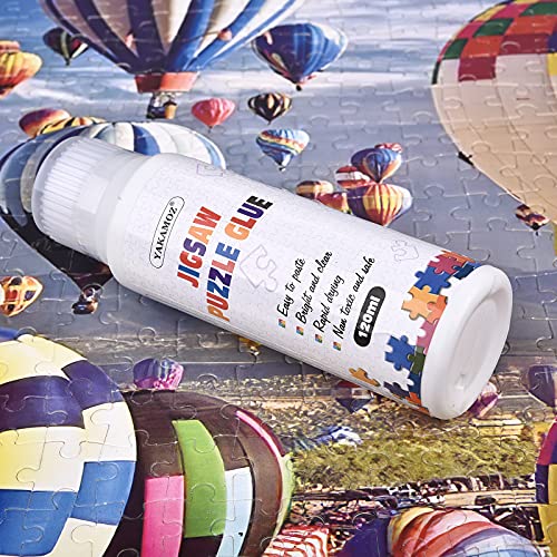 YAKAMOZ Updated Jigsaw Puzzle Glue with New Sponge Head for Adults and