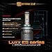 [Upgraded] Luxx ES Series - 80W All-in-One 360 Degrees Kit - Cool White 6000K 6K - Headlights Low and High Beam - 9,000 lm - H10/9140/9145