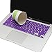 MOSISO Silicone Keyboard Cover Compatible with MacBook Air 13 inch A1466 A1369 2010-2017&Compatible with MacBook Pro 13/15 inch (with/Without Retina Display, 2015 or Older Version), Purple