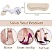 Heel Grips Pads Liner for Loose Shoes,Leather High Heel Pads for Shoes Too Big,High Heel Inserts for Women Men Anti Slip Blister, High Heel Insoles,3 Pairs (Cream Color, Thicker)