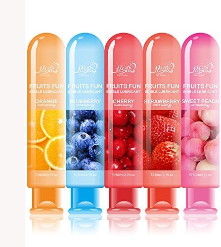 UltaBuild(TM) 5 Pcs/Lot Fruity Lubr icantwater based ual intercourse oral anal Water-soluble lubrication personal body oil