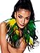 Fashmorus Green Feather Earrings for Women Handmade Earrings for Women Dangling Long Feather Dangle Earrings for Women
