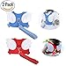 Baby Safety walking Harness-2 PACK Child Toddler Walking Anti-lost Belt Harness Reins with Leash Kids Assistant Strap Angel Wings Travel Backpack (Blue+Red)