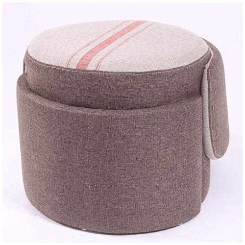 image for YONGYONG-hammock Change Shoes Stool Solid Wood Stool Fabric Backrest S