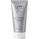 Vivo Per Lei Facial Peeling Gel - Helps Address Dead Skin Buildup - Gentle Exfoliating Gel for Rough, Dry, Sensitive or Mature Skin - Face and Body Scrub - Non Abrasive - 4.05 Fl. Oz.