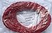 Red Cotton Cloth Covered Twisted Cord - 25' Antique Style Cloth Wire - 18 Gauge 2 Conductor - 18/2 Vintage Cloth Cord