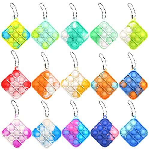 BINGLALA 15 Pcs Simple Fidget Toy Pop Fidget Toy Mini Stress