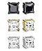 ORAZIO 3 Pairs Stainless Steel Magnetic Stud Earrings for Womens Mens Non Piercing Cubic Zirconia 6mm