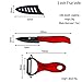 XYJ Ceramic Kitchen Knife Set Cutlery Knives Paring Utility Slicing Chef Knife Sharp Peeler With Red Handle Cooking Accessories Tools(4 Pcs)