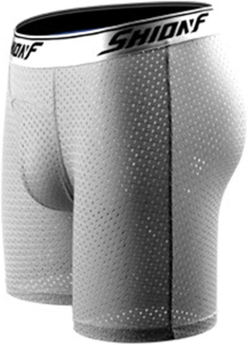 Gate2Light Men's 3 Pack Ultra Thin Mesh Boxer Briefs Breathable Soft Ice Silk Underwear