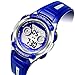 Multi Coloured Lights Time Teacher Watch for Boys Digital Sports Swim,Frozen,Waterproof Kids Boys Watches Blue,for Age 3-8