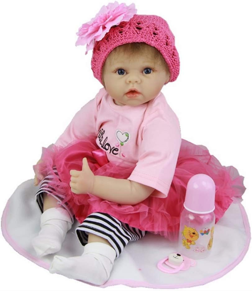 Prezzo Reborn Baby Girl Bambola 55cm Neonato SiliconeVinyl Giocattolo Bambino per Bambino Bambole Regalo di Natale Offerte