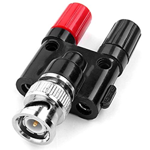 CESS BNC Male Plug to 2X 4mm Dual Banana Female Jack Socket Binding Post RF Coax Coaxial Splitter Connector Adapter Adaptor (jcx) (2 Pack) - Thumbnail 6