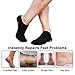 Christmas Gifts for Men, Happon Large Men's Moisturizing Gel Socks Men's Feet Care Ultimate Treatment for Dry Cracked Rough Skin on Feet Pack of 2 Pairs Black US Men 10-15