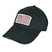 Dorfman Pacific Cotton Stars and Stripes American Flag Baseball Hat, Black