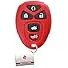 KeylessOption Key Fob Replacement for 2004 2005 2006 2007 2008 2009 2010 2011 2012 2013 Buick Chevrolet Chevy Cobalt Malibu Pontiac G5 G6 Saturn Remote, 5-Button 22733524, Locksmith Required