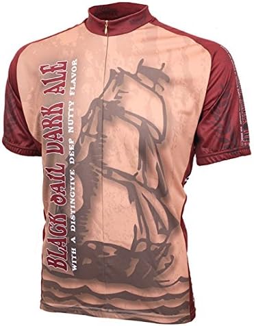World Jerseys Men's Black Sail Dark Ale Cycling Jersey (XX-Large)