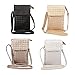 Universal Crossbody Bag Purse Cell Phone Pouch Multipurpose Soft PU Leather Wallet Moblie Phone Carrying Cases Shoulder Bag with Shoulder Strap for Smartphone Under 6.2'' from WaitingU -Black