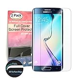 Galaxy S7 Edge Full Cover Screen Protector [2-Pack],Antsplust Edge to Edge HD Anti-Scratch Screen Protector[Ultra-Clear] [Scratch Proof] [Anti-Fingerprint] for Samsung Galaxy S7 Edge