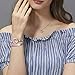EVERLEAD Carving Round Aromatherapy Essential Oils Diffuser Locket Bracelet 316l Stainless Steel Real Leather Bracelet (Style 10)