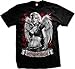 Lost Angel, Marilyn Monroe Men's T-shirt, Marilyn Monroe With Tattoos and Wings Design Men's Tee (Black, X-Large)