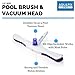 Pool Brush with Vacuum Head Premium 20