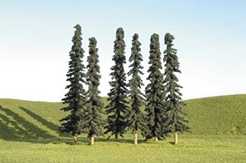 Bachmann Industries Scene Scapes HO Scale 4-6" Conifer Trees (24 per Bag)
