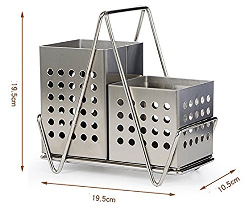 Stainless steel chopsticks tube tableware storage rack drain rack shovel spoon bucket knife fork storage Box
