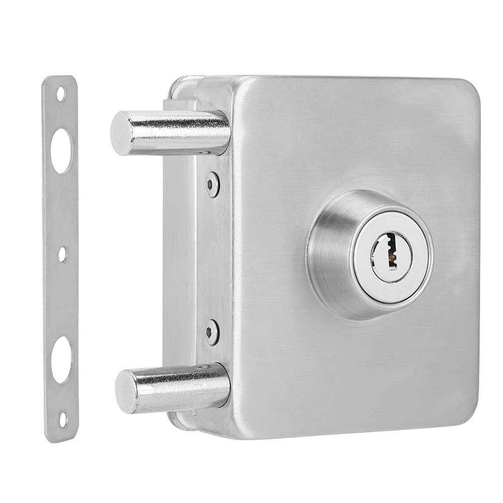 Door Lock Latch, Glass Door Latch No Drilling Solid for Home Office