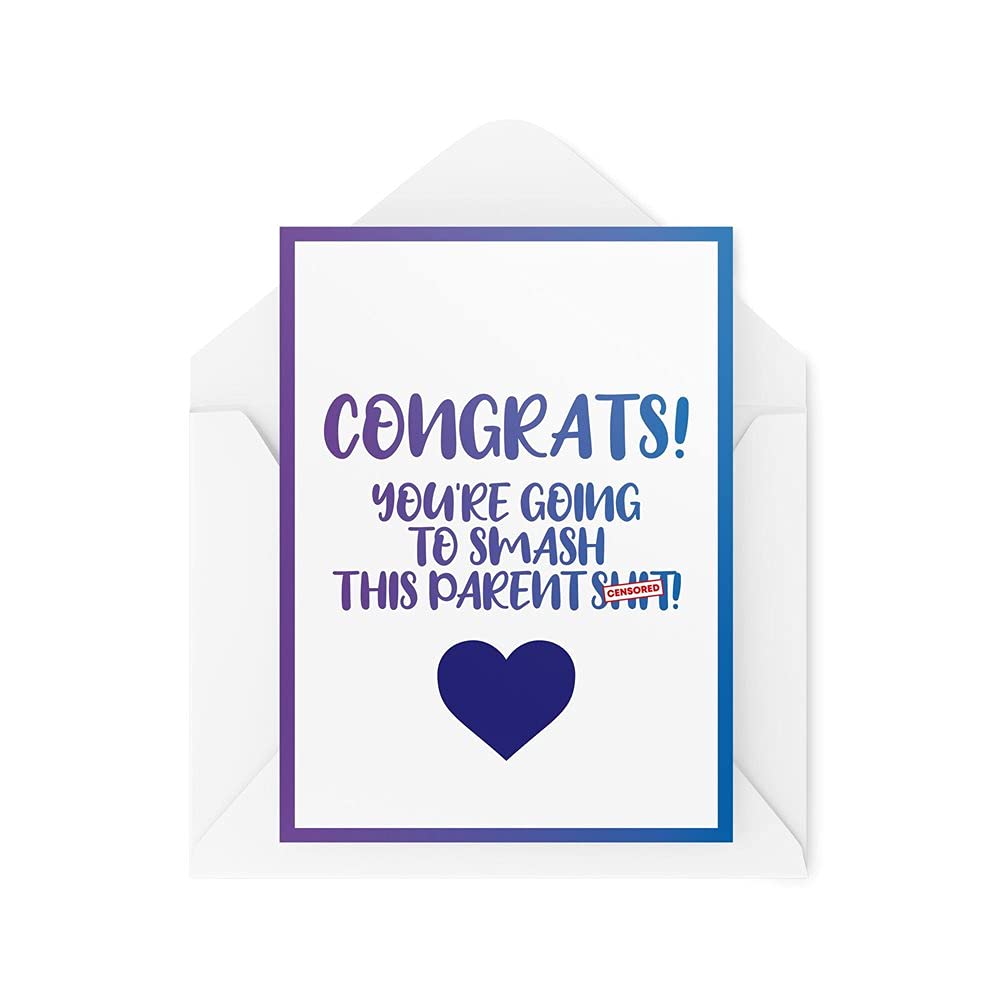 Pregnancy Cards New Parents Card Congrats You're Going To Smash This Parent Sh*t Mummy Daddy for Him for Her Best Friend CBH518