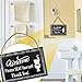 Bigtime Signs Funny Restroom Sign for Bathroom - Welcome, Please Seat Yourself - 11.5 x 7.5 Inches Rigid PVC with Rope - Bathroom Decor, Bathroom Pictures, Bathroom Sign