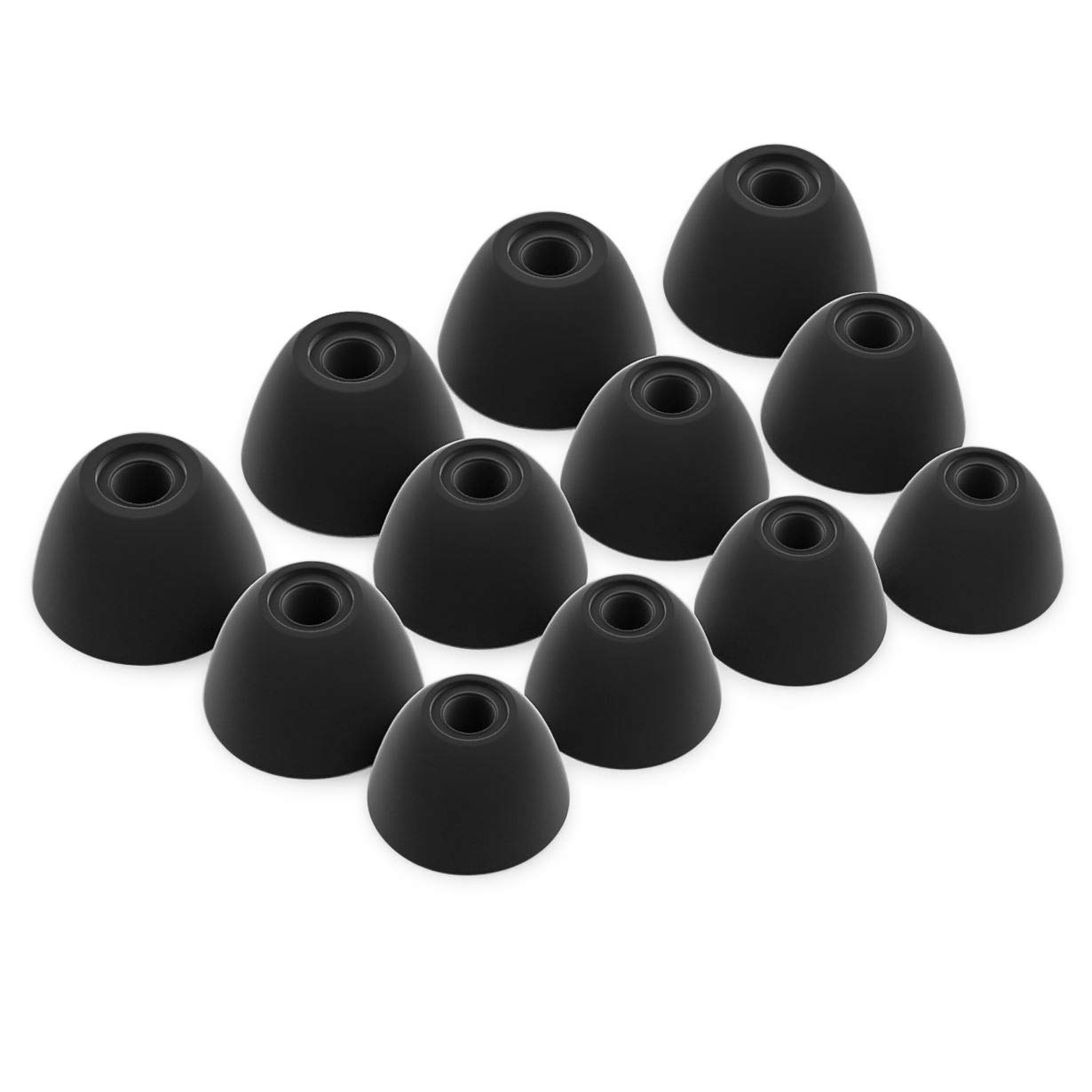 Okuli Set of 12 Silicone EarBuds Ear Tips For Samsung Galaxy Buds 1 Earphones in Black