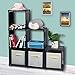 Wishwill Cube Storage Organizer, 6 Cube Modular Shelves Storage Organizer, DIY Closet Storage Rack for Books Clothes Toys Shoes Arts(Black)