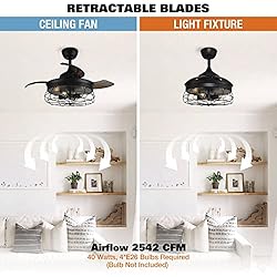 Parrot Uncle Ceiling Fans with Lights and Remote