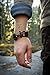 The Friendly Swede Trilobite Extra Thick Paracord Bracelet with Stainless Steel Black Bow Shackle, Survival Bracelets, Paracord Bracelets for Men - Adjustable Size - Black - XL Fits 8.5-9.8