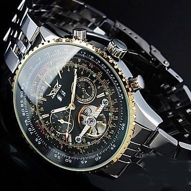 Watchs Time Jaragar Men'S Luxury Auto-Mechanical Tourbillon Watch Steel Band