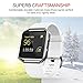 Fitbit Blaze Accessories Classic Band Small, UMTele Soft Silicone Replacement Sport Strap Band with Quick Release Pins for Fitbit Blaze Smart Fitness Watch White, Frame Not Included (5.5