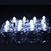 AceList 24 x White LED Submersible Tea Light Tealight Candles with Remote Control Replaceable Coin Battery Underwater Waterproof Lamp for Christmas Birthday Use- White